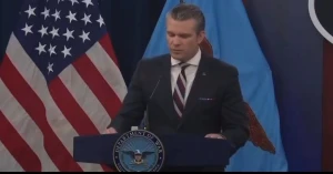 بالفيديو.. وزير الحرب الأمريكي يعلن السيطرة على الأجواء الإيرانية بشكل كامل .. ويعلق: الموت والدمار من السماء طوال اليوم