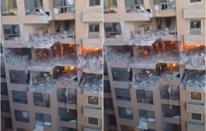 بالفيديو.. غارة إسرائيلية تستهدف شخصية مهمة داخل مبنى في بيروت