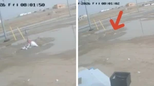 غرق بالكامل.. فيديو من زاوية أخرى  يوثق سقوط طفل داخل  حفرة مياه قبل إنقاذه في حائل