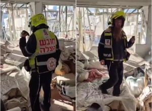 فيديو يوثيق الدمار الذي لحق بشقة سكنية في تل أبيب نتيجة سقوط صاروخ إيراني