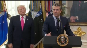 بالفيديو .. وزير الحرب الأمريكي : الحملة الجوية التي قمنا بها ستُسجل في كتب التاريخ  والسبب أن رئيسنا منحنا الحرية بتدمير العدو بأقصى قدر من الشراسة