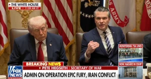 بالفيديو.. وزير الدفاع الأمريكي يفتح النار على الإعلام بسبب تغطية حرب إيران