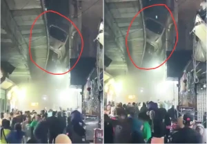 أغرب حادث.. بالفيديو: باص يسقط من كوبري ويستقر على شرفة منزل في مصر