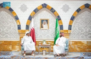 تفاصيل لقاء ولي العهد بأمير قطر في جدة