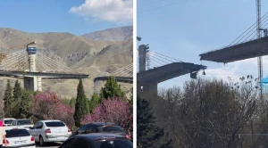 بالصور: قصف جسر رئيسي يربط جزيرة كرج الشريان الرئيسي للنفط الإيراني بالعاصمة طهران