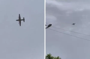 بالفيديو..  طائرة "الخنزير البري" تدخل الأجواء الإيرانية للبحث عن طيارين بعد سقوط مقاتلة وسط إيران