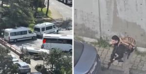 فيديو جديد يوثق لحظة محاصرة أحد المسلحين الذي حاول اقتحام القنصلية الإسرائيلية في إسطنبول