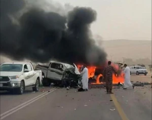 وفاة 4 معلمات وسائقهن في حادث مروري مروع  في حوطة بني تميم