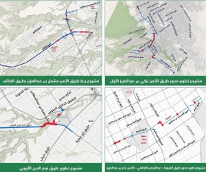 بدء إجراءات نزع ملكية العقارات المتعارضة مع مسارات برنامج تطوير محاور الطرق الدائرية والرئيسية في الرياض