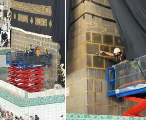 فيديو يوثق أعمال الصيانة الدورية للكعبة المشرفة قبل موسم الحج