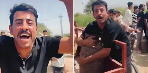 احتضنها وقبّلها.. فيديو يوثق فرحة مواطن عراقي بعد حصوله على أسطوانة غاز