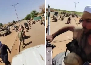 بالفيديو.. مسلحون يستولون على نقاط تفتيش ومواقع  تابعة للجيش المالي وفيلق أفريقيا الروسي