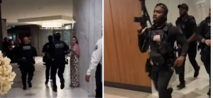 بالفيديو: مقتل مشتبه به على يد هيئة خدمة الأمن السري في بهو عشاء مراسلي البيت الأبيض