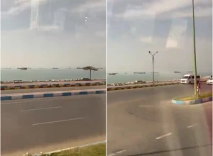 بالفيديو.. تكدس ناقلات النفط في مضيق هرمز بسبب الحصار الأميركي المفروض على إيران