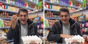 "نصف الراتب على البيض ولم نعد نحتمل".. بالفيديو: إيراني يصرخ من غلاء المعيشة