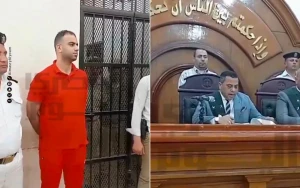 مصر.. بالفيديو: لحظة النطق بالحكم على المتهم بقتل صديقه والتخلص من جثته في مياه الصرف الصحي بالشرقية