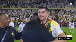 بالفيديو: احتفالات لاعبي النصر مع كريستيانو رونالدو بعد حسم لقب الدوري