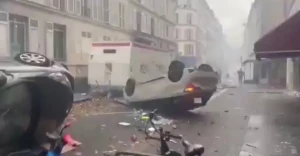 بالفيديو .. لقطات جديدة من أحداث الشغب في فرنسا بالتزامن مع الاحتفالات بفوز باريس سان جيرمان