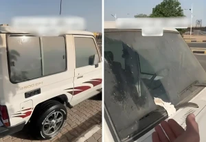 "الله لا يسامحك "… بالفيديو.. ردة فعل شاب بعدما تفاجأ بشخص مسح الغبار عن زجاج سيارته!