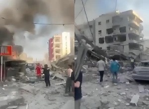 بالفيديو.. حجم الدمار بمدينة «صور» اللبنانية بعد القصف الإسرائيلي الذي استهدف قواعد حزب الله