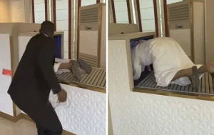 بالفيديو.. مشهور سناب خليجي يتسلل إلى داخل جهاز تفتيش الحقائب في فندق بقطر ويثير الجدل