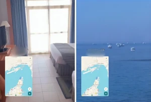 بالفيديو : سائح لبناني يوثق من داخل غرفة فندق بسلطنة عمان السفن العالقة في مضيق هرمز