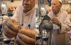 "عطنا الخاتم السحري"…بالفيديو: صانعة محتوى توثق مقتنيات نادرة  في دكان بالقصيم من بينها خوذة للعثمانيين بسعر 12 ألف ريال