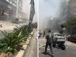 بالفيديو.. إسرائيل تشن غارة جوية استهدفت  الضاحية الجنوبية لبيروت