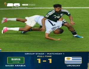 بالفيديو.. المنتخب السعودي يحصد نقطة التعادل أمام الأوروغواي في مستهل مشواره بكأس العالم 2026