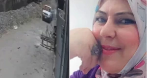 بالفيديو.. مصري يهاجم مسؤولة مصرية ويشعل النيران في سيارتها بسبب بناء مخالف ويقفز داخل ترعة مياه