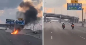 مصر.. بالفيديو.. لحظة مصرع اثنين من مشاهير «البايكرز» إثر تصادم مروع واشتعال دراجتيهما في الإسكندرية