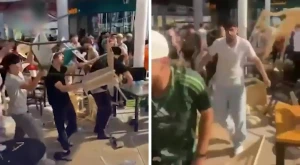 بالفيديو.. مشاجرة بالكراسي داخل مطعم في قطر أثناء مشاهدة مباراة الأردن والجزائر