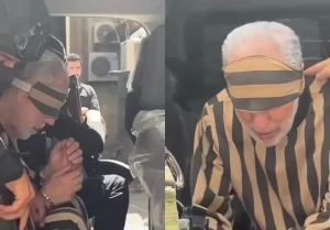 بالفيديو.. لحظة وصول أحمد حسون «مفتي البراميل» في نظام الأسد البائد إلى قصر العدل بدمشق تمهيدًا لمحاكمته