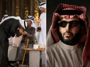 صورة لمحمد بن زايد يقبّل يد مسن.. وتعليق تركي آل الشيخ يحصد ملايين المشاهدات خلال ساعات