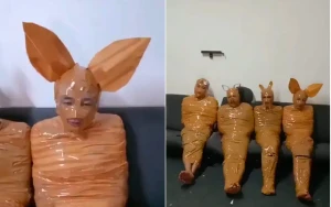 بالفيديو: سر عثور الشرطة الإندونيسية على 4 رجال أجسادهم ملفوفة بشريط لاصق !