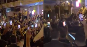 بالفيديو: أهالي طرابلس في لبنان يحملون وزير الخارجية السوري" أسعد الشيباني" على الأكتاف