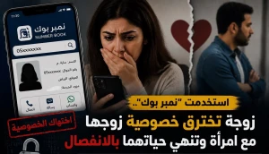 الخصوصية مخترقة .. “نمبر بوك” يشعل خلافًا زوجيًا بعد اكتشاف الزوجة تواصل زوجها مع امرأة
