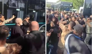 بالفيديو.. ‏قائد الحرس الثوري الإيراني يستقل دراجة نارية خلال تشييع جنازة المرشد الإيراني السابق «علي خامنئي»