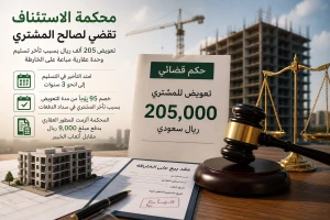 بعد تأخر 3 سنوات.. القضاء يُلزم مطورًا عقاريًا بتعويض مشتر بأكثر من 200 ألف ريال