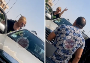 "هسجنك يا كلب".. بالفيديو: الفنانة المصرية "فادية عبد الغني" تنفعل على سائق سيارة وتوجه له الشتائم