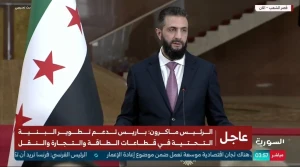 بالفيديو: أول تعليق من الرئيس السوري على التفجير الذي وقع بالقرب من فندق إقامة "ماكرون" بدمشق