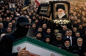 هل كان مجتبى خامنئي؟.. تقارير تكشف هوية الرجل المقنع في جنازة المرشد الإيراني السابق علي خامنئي