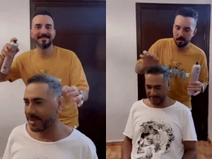بالفيديو: أول ظهور للفنان اللبناني فضل شاكر وهو يقص شعره بعد إخلاء سبيله من السجن