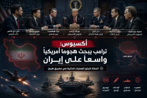 أكسيوس: ترامب يبحث في غرفة العمليات توسيع الهجوم على إيران
