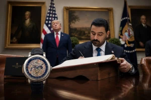 الكشف عن نوع ومواصفات ساعة رئيس وزراء العراق "الزيدي" خلال زيارته لواشنطن.. وسعرها الصادم يثير الجدل