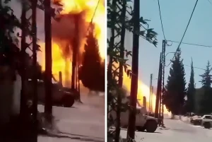 بالفيديو.. لحظة انفجار هائل لصهريج غاز يهز الهرمل في لبنان