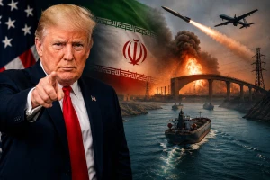 ترامب يهدد إيران ويكشف سيناريو الرد الأميركي على أي هجوم في مضيق هرمز