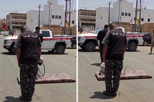 بالفيديو.. جلد امرأة في قضية زنا وسط شارع عام في مدينة سبها الليبية