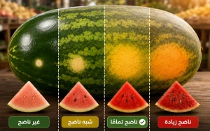 كيف تختار البطيخ المثالي؟ ..دليل بسيط يوضح الفرق بين الناضج والغير ناضج