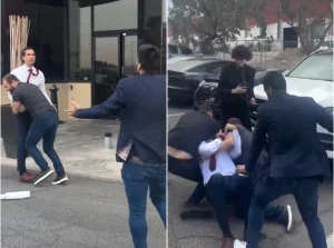 بالفيديو: مشاجرة الإسرائيلي يوسف حداد والمرشح الأمريكي تنتقل من الاستوديو إلى موقف السيارات.. واشتباك بالأيدي